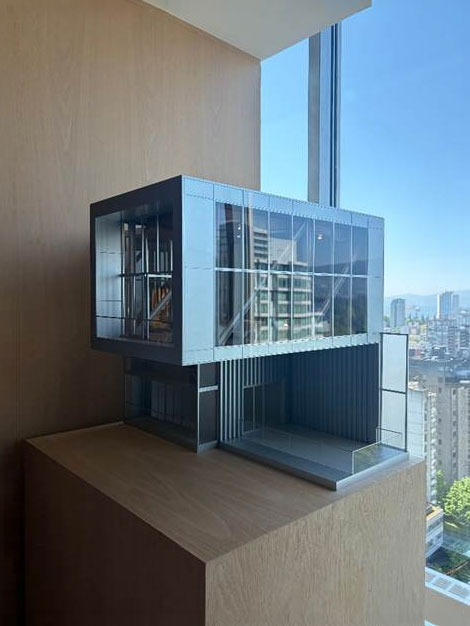 1- Fifteen Fifteen by Ole Sheeren Architecture cantilever model unit blown up
