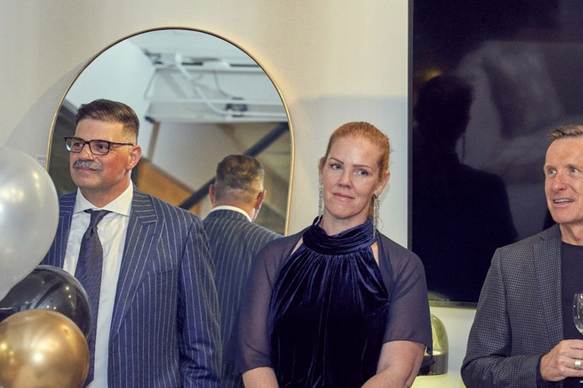 Brian Johnson BPA Engineering, Lynn Ferron VP Interior Design HOK