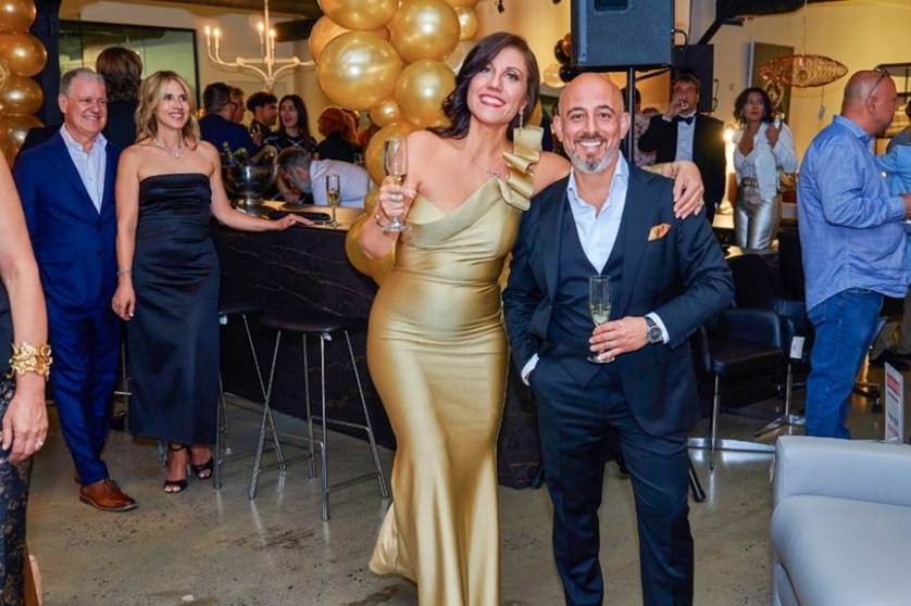 From left, Caroline Simpson owner of Vibes Hair Salon from Montreal and partner Jean Houde Groupe Houde, myself & To my right is Dr. Anmar Salman owner of Novel Health, Far Right, Montrealers from Universite de Montreal, Martin Palardy ACDF Architectes and Ana Nunez Architect